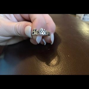 James Avery Believe Ring size 7